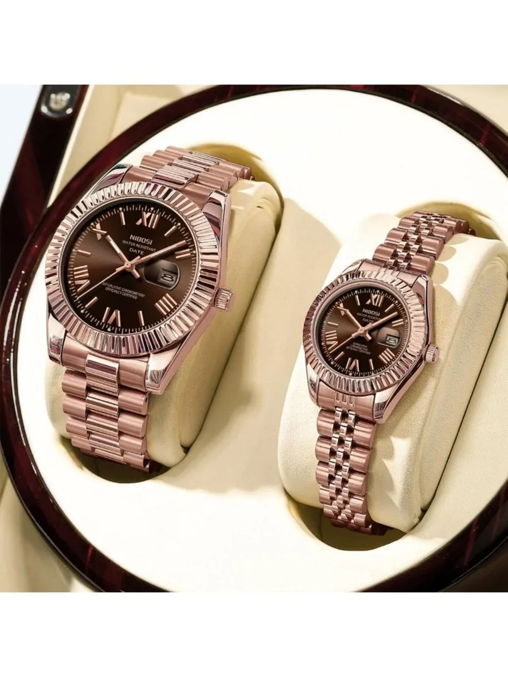 Elegant Women's Analog Quartz Watch - Gold & Silver Stainless Steel, Waterproof